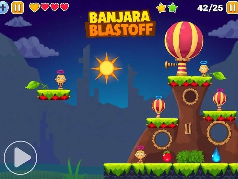 Banjara Blastoff Game Screenshot